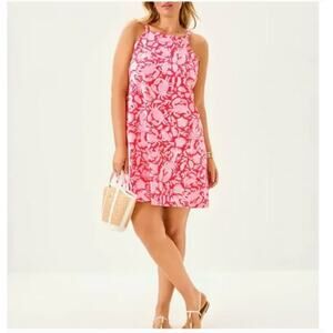Lilly Pulitzer Kyleigh Dress XS NEW Cane Coral Crab Collab Lobster Prep Coastal